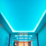 Парящий натяжной потолок с подсветкой: особенности конструкции, монтаж