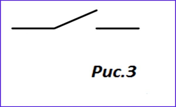 Обозначение выключателя